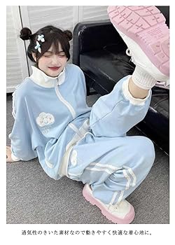 水色ジャージ 上下セット サブカル Amazon | [mbolus] 水色 ジャージ 2点セット 地雷系 服 長袖